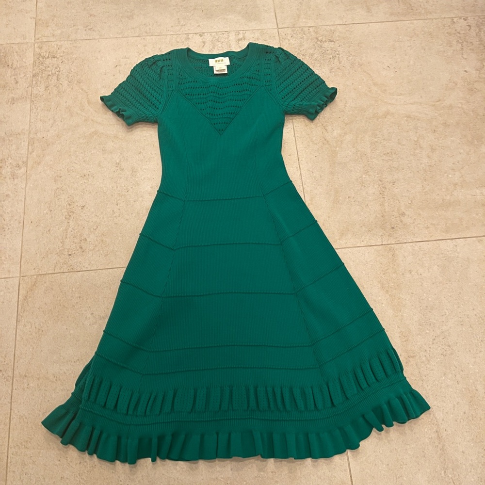 Maeve Green Knit Dress